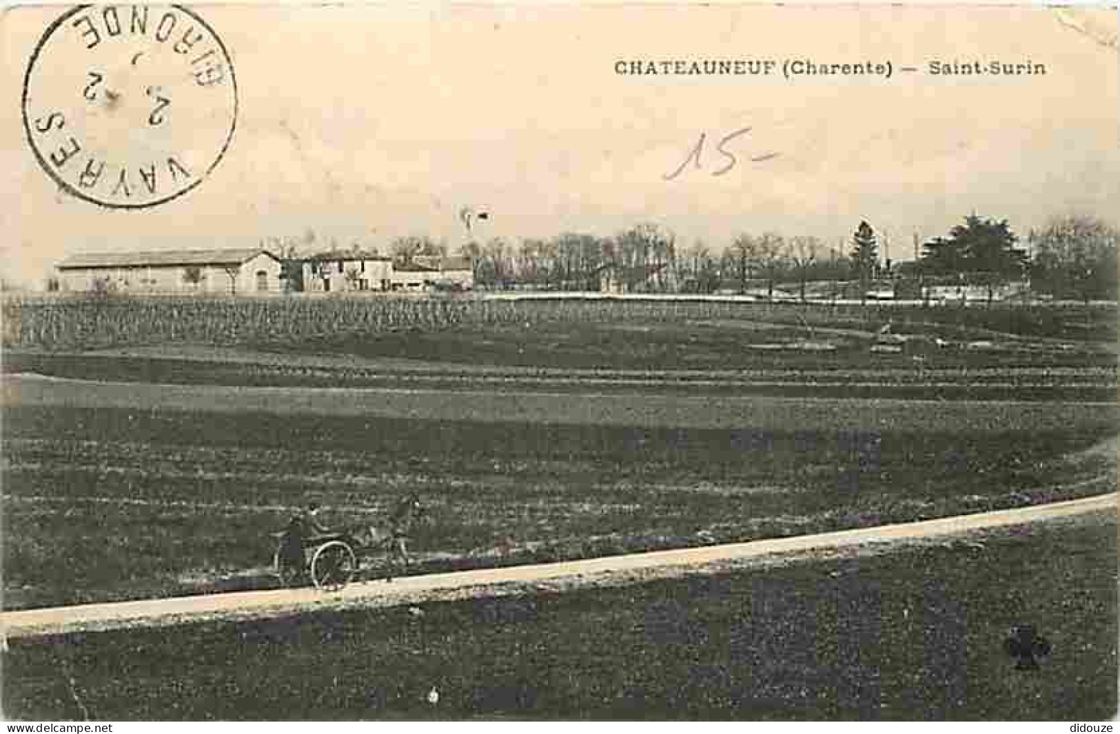 16 - Chateauneuf Sur Charente - Saint-Surin - Animée - Correspondance - Oblitération Ronde De 1915 - CPA - Voir Scans Re - Chateauneuf Sur Charente