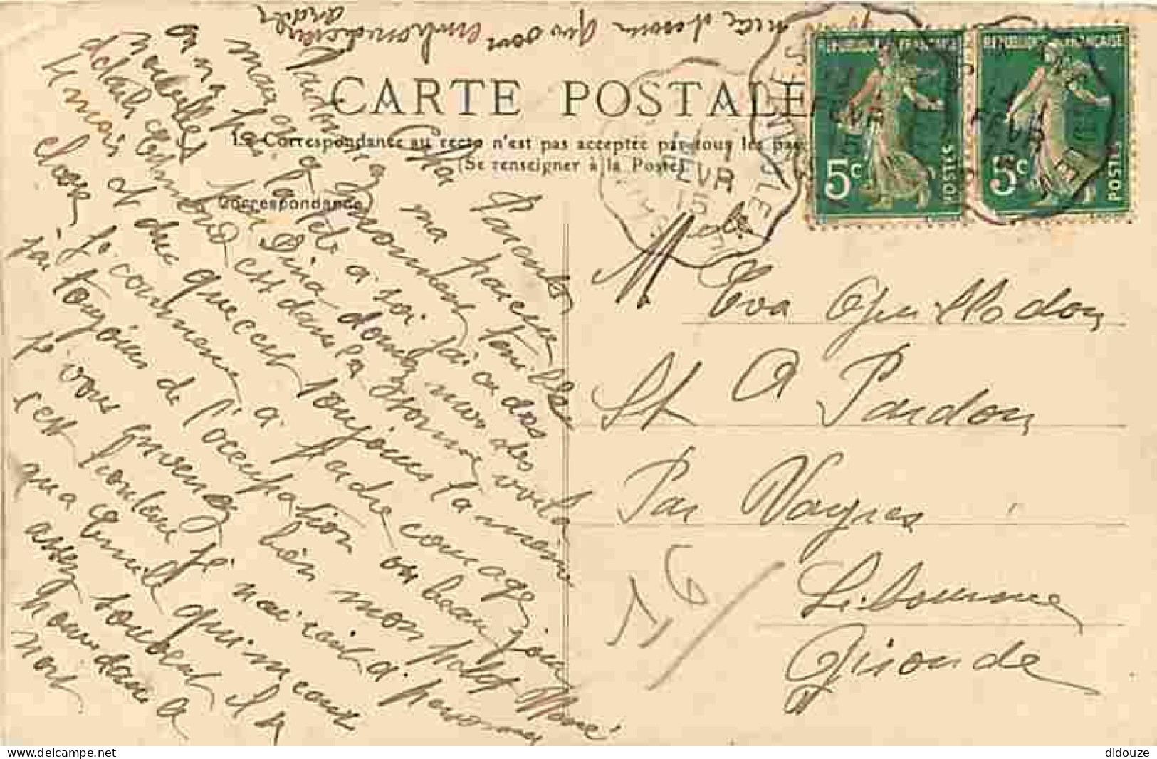 16 - Chateauneuf Sur Charente - Saint-Surin - Animée - Correspondance - Oblitération Ronde De 1915 - CPA - Voir Scans Re - Chateauneuf Sur Charente