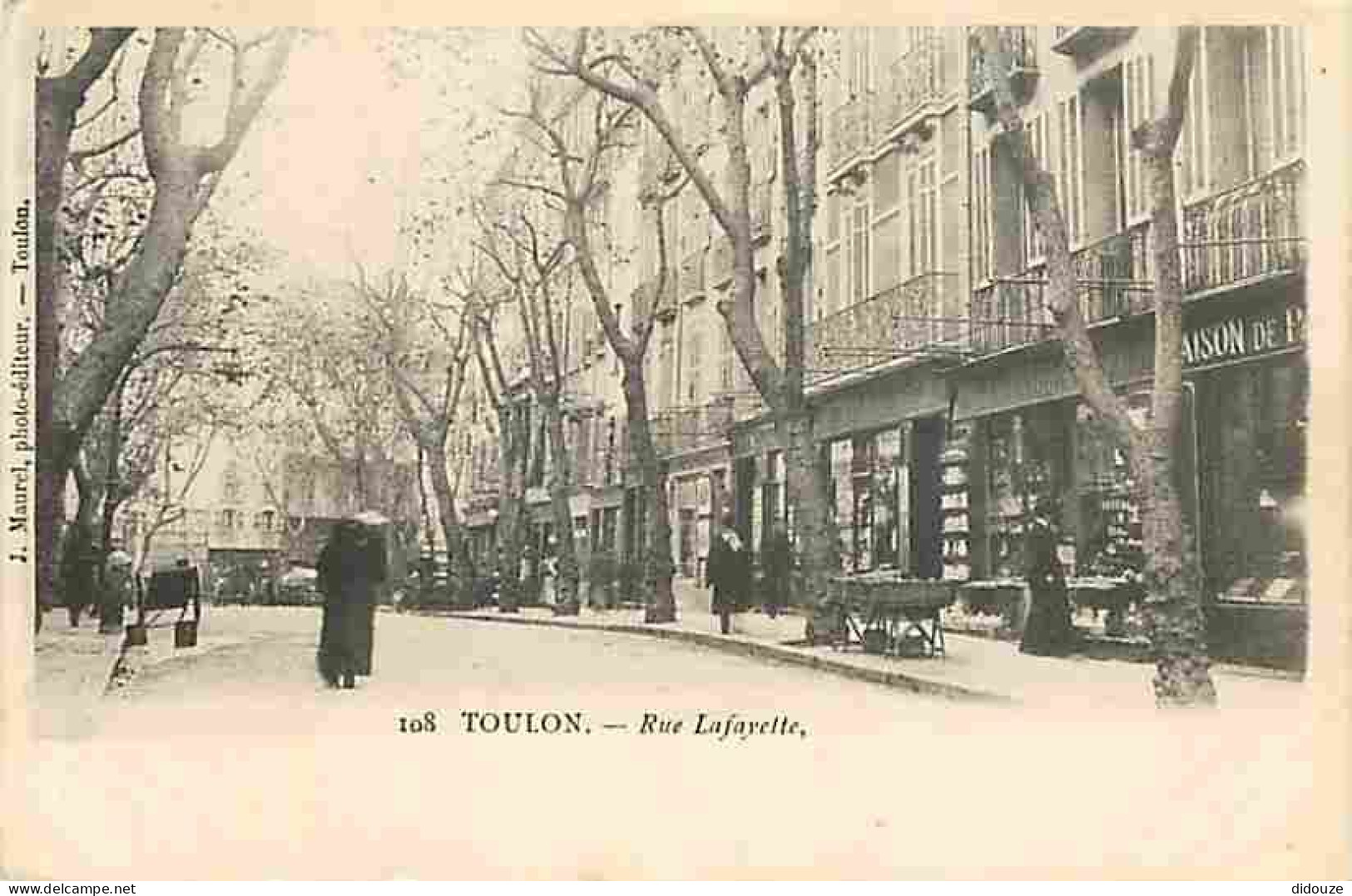 83 - Toulon - Rue Lafayette - Animée - Précurseur - CPA - Voir Scans Recto-Verso - Toulon