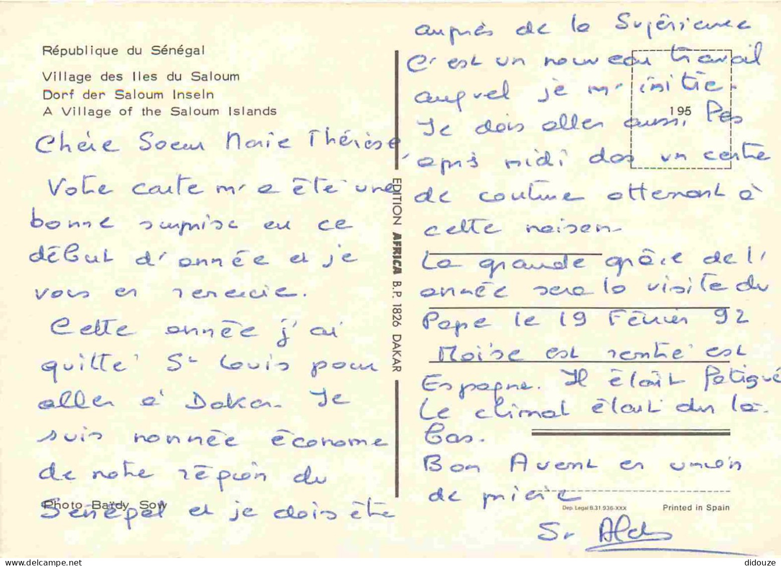 Sénégal - Village Des Iles Du Saloum - CPM - Voir Scans Recto-Verso - Sénégal