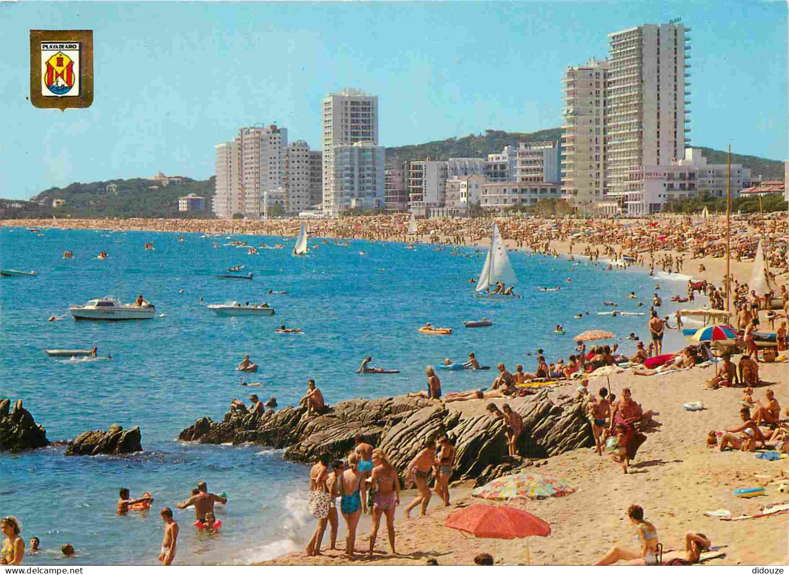 Espagne - Espana - Cataluna - Costa Brava - Playa De Aro - Vista General De La Playa - Vue Générale De La Plage - Immeub - Gerona