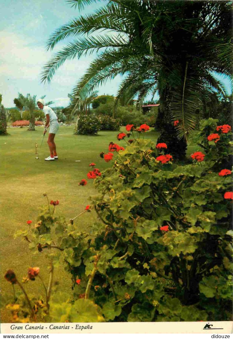 Golf - Espagne - Espana - Gran Canaria - Canarias - Femme Jouant Au Golf - CPM - Voir Scans Recto-Verso - Gran Canaria