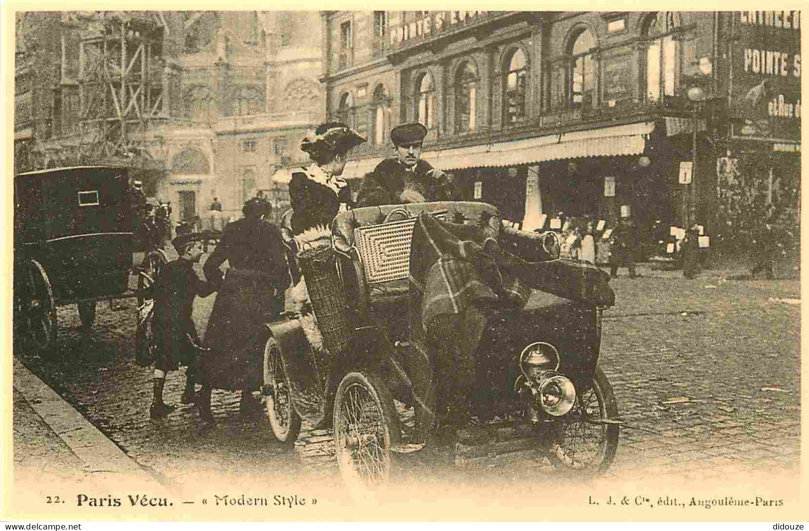 Reproduction CPA - 75 Paris - Paris Vécu - Modern Style - Automobiles - C'était La France - No 83 - CPM Format CPA - Car - Sonstige & Ohne Zuordnung