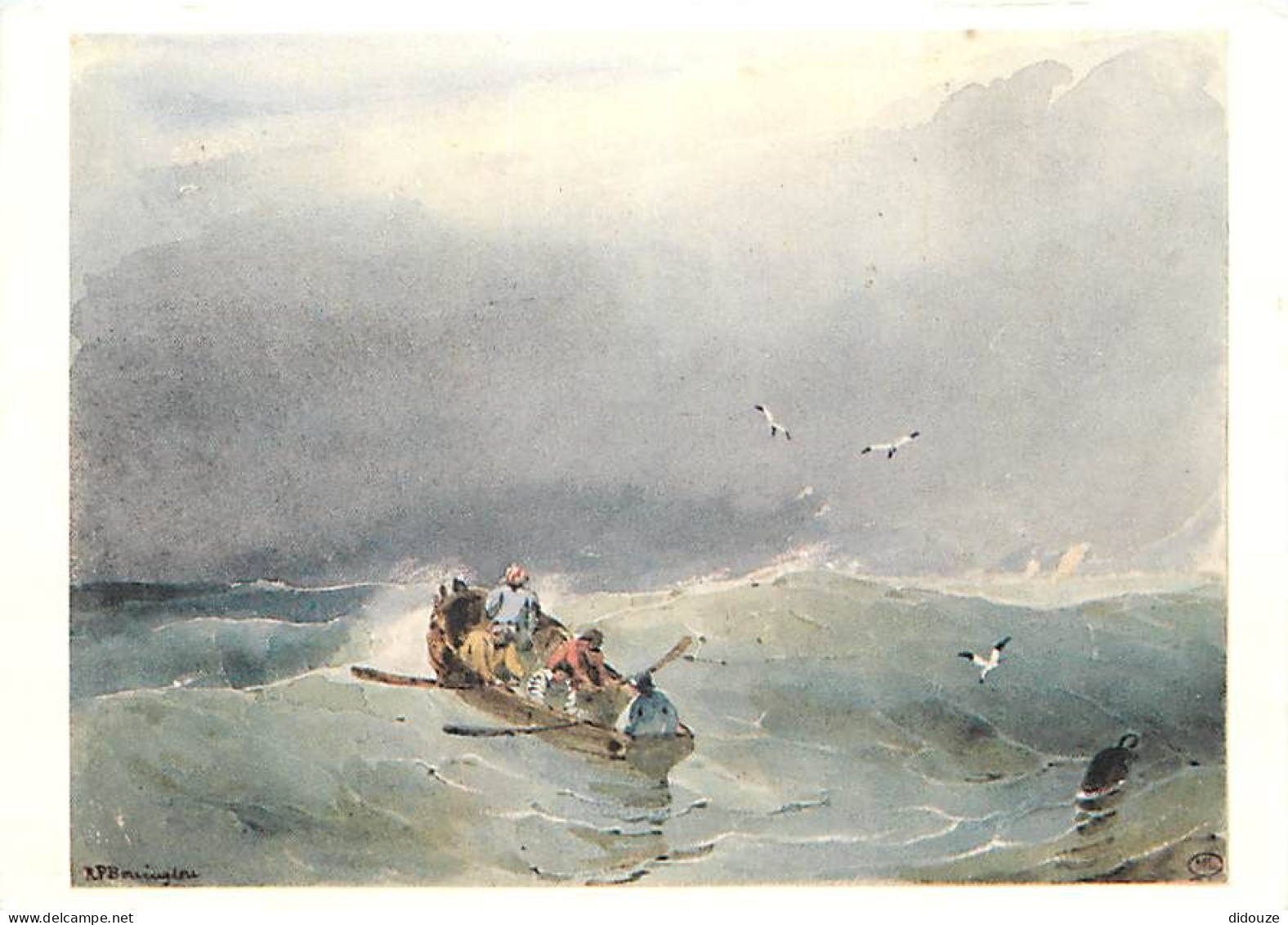 Art - Peinture - Richard Parkes Bonington - Marine - Aquarelle - CPM - Voir Scans Recto-Verso - Peintures & Tableaux