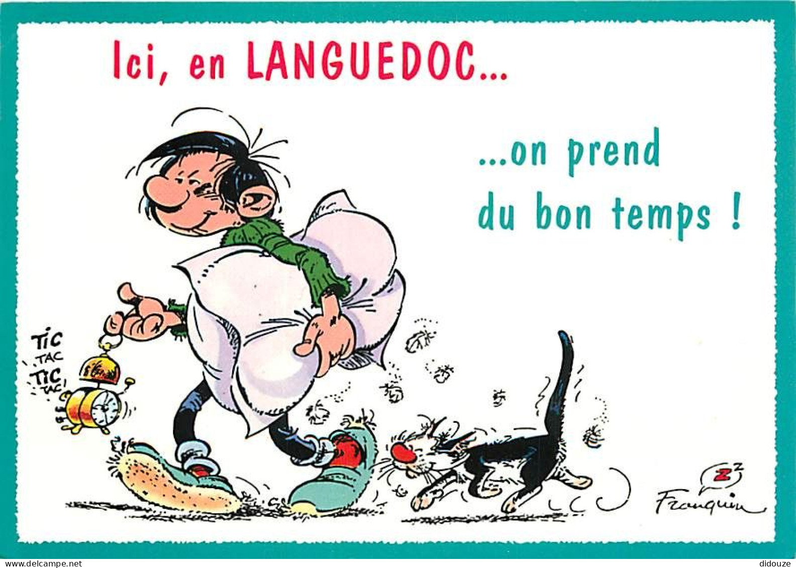 Bandes Dessinées - Gaston Lagaffe - Le Chat Dingue - Franquin - Carte Neuve - CPM - Voir Scans Recto-Verso - Comics