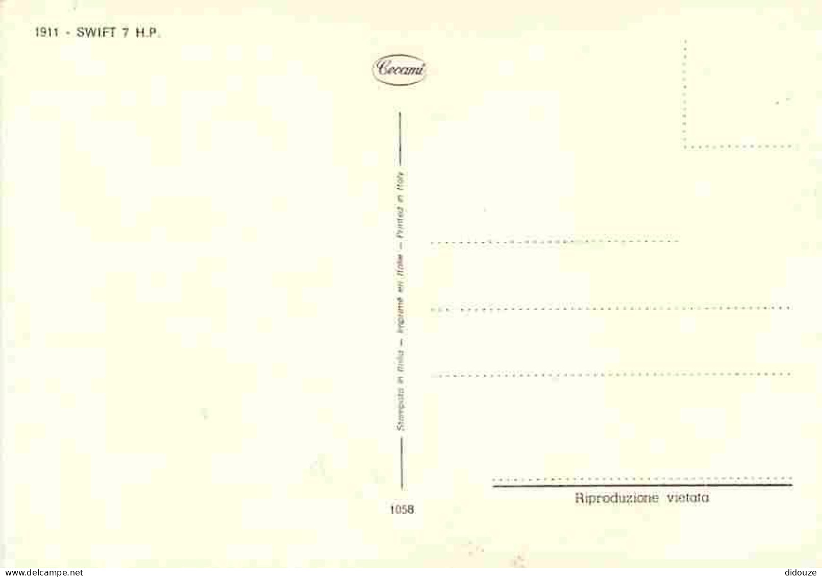 Automobiles - Swift 7 H P - Carte Neuve - CPM - Voir Scans Recto-Verso - Voitures De Tourisme