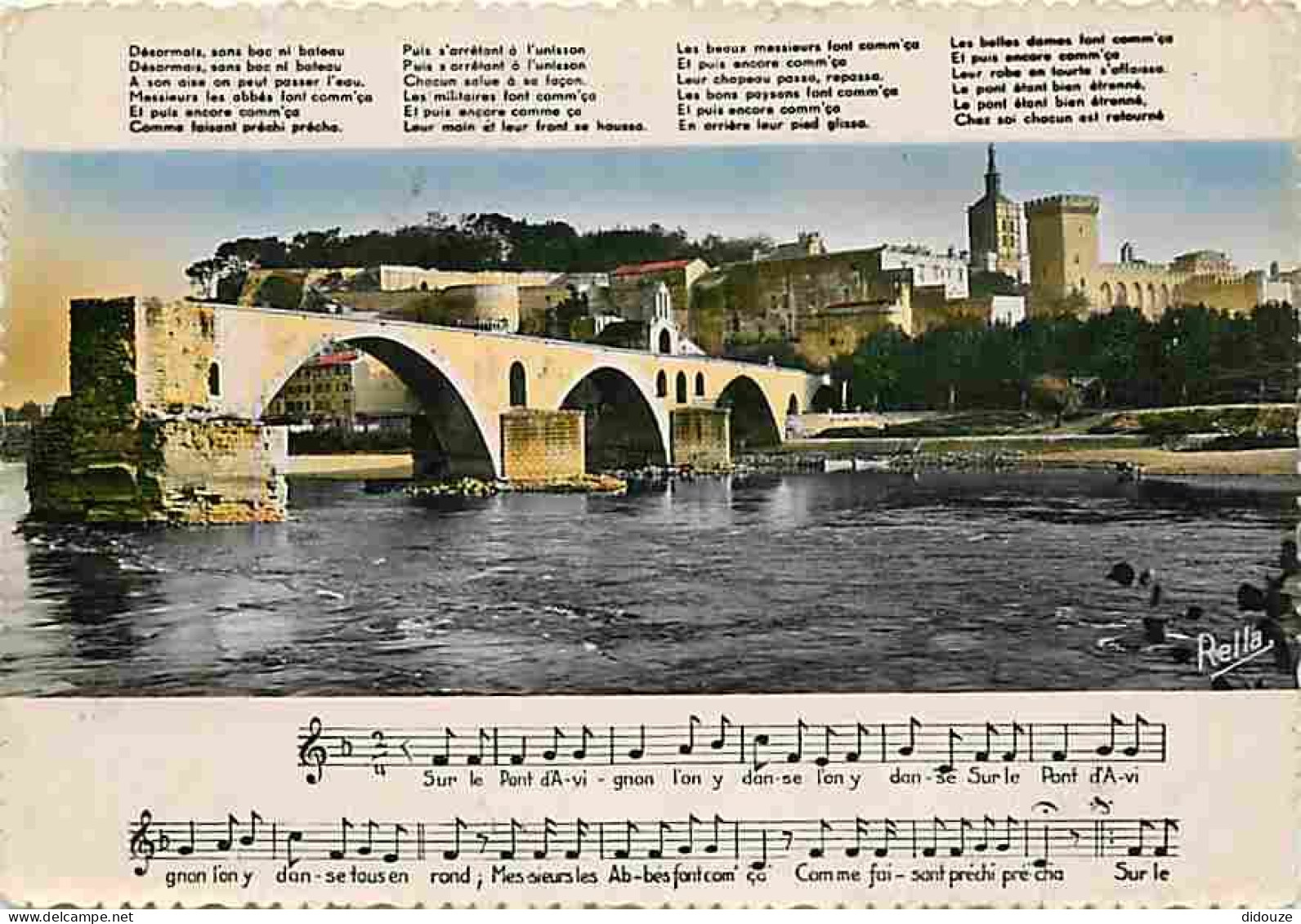 84 - Avignon - Le Pont D'Avignon Et Sa Chanson Légendaire - Partition - CPM - Voir Scans Recto-Verso - Avignon