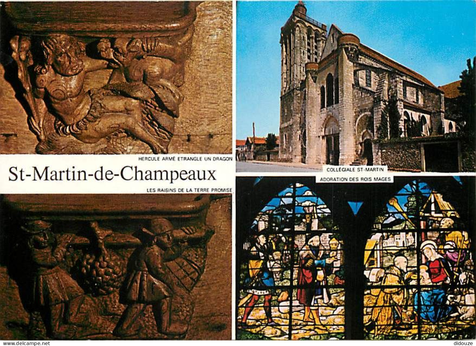 77 - Champeaux - Collégiale Saint Martin - Multivues - Art Religieux - Carte Neuve - CPM - Voir Scans Recto-Verso - Autres & Non Classés