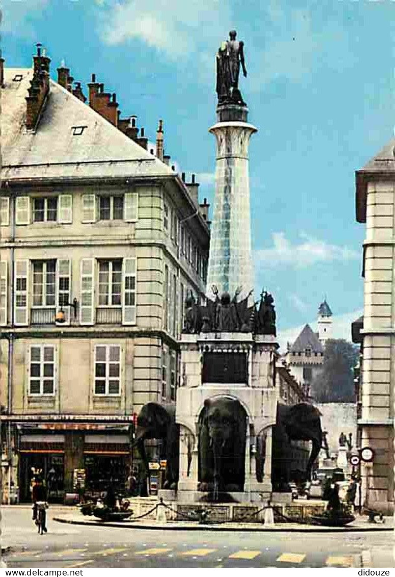 73 - Chambéry - La Fontaine Des Eléphants Et La Statue Du Général Comte De Boigne - CPM - Voir Scans Recto-Verso - Chambery