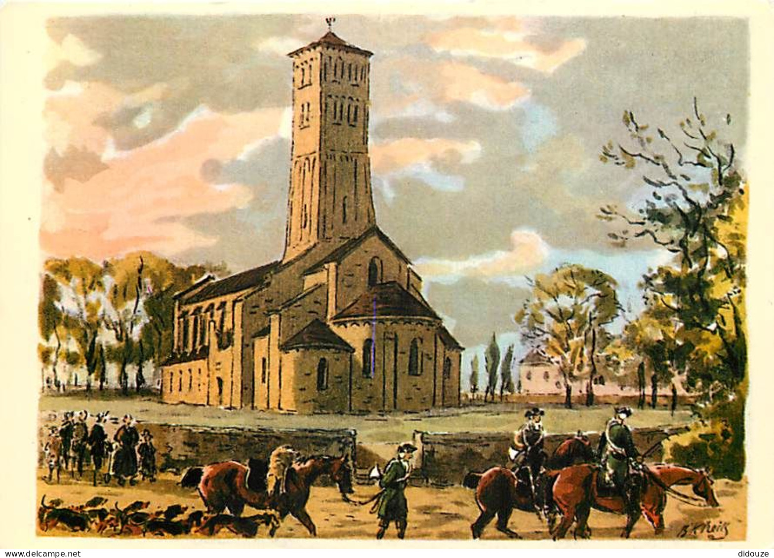 71 - Chapaize - Eglise De Chapaise - Reproduction D'après L'aquarelle Du Baron Karl Reille - Extraite De L'ouvrage Les G - Andere & Zonder Classificatie