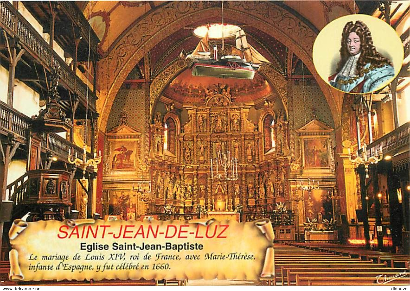 64 - Saint Jean De Luz - Intérieur De L'Eglise - Art Religieux - Carte Neuve - CPM - Voir Scans Recto-Verso - Saint Jean De Luz