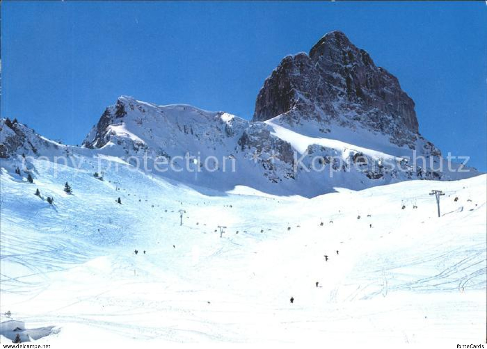 11866806 Braunwald GL Skipiste Baechital Mit Eggstock Braunwald - Autres & Non Classés