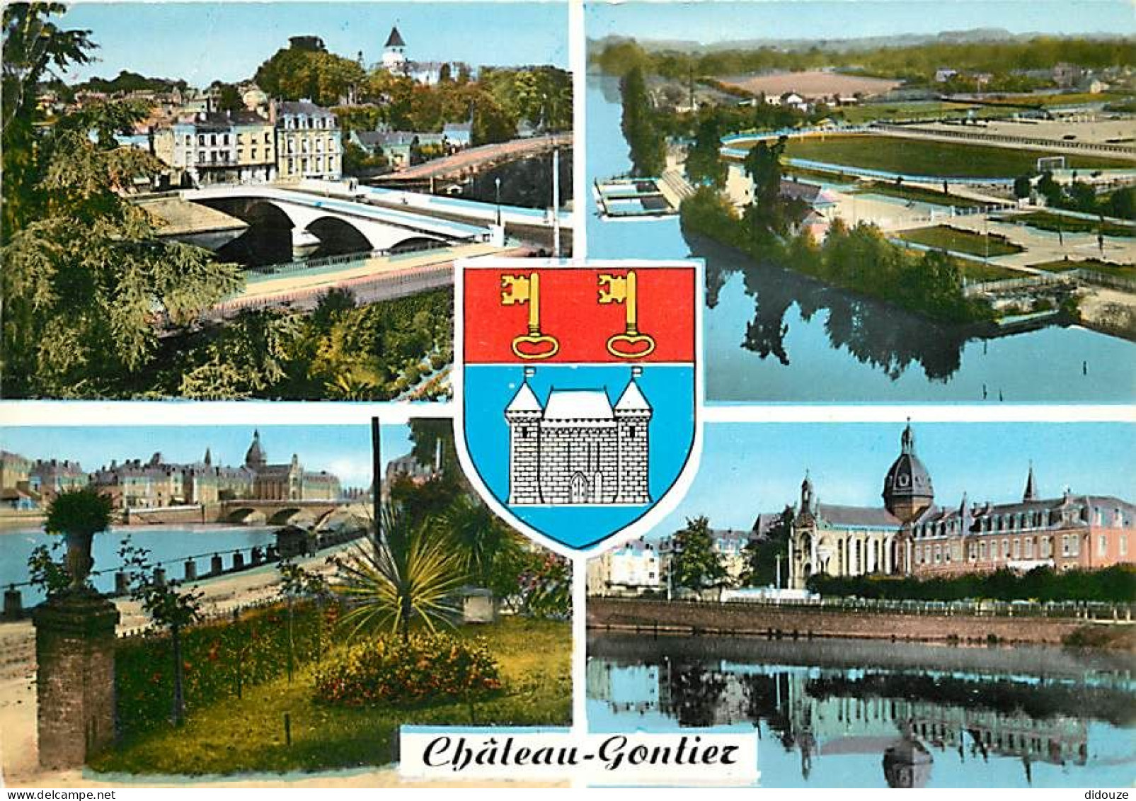 53 - Château-Gontier - Multivues - Blasons - CPM - Voir Scans Recto-Verso - Chateau Gontier