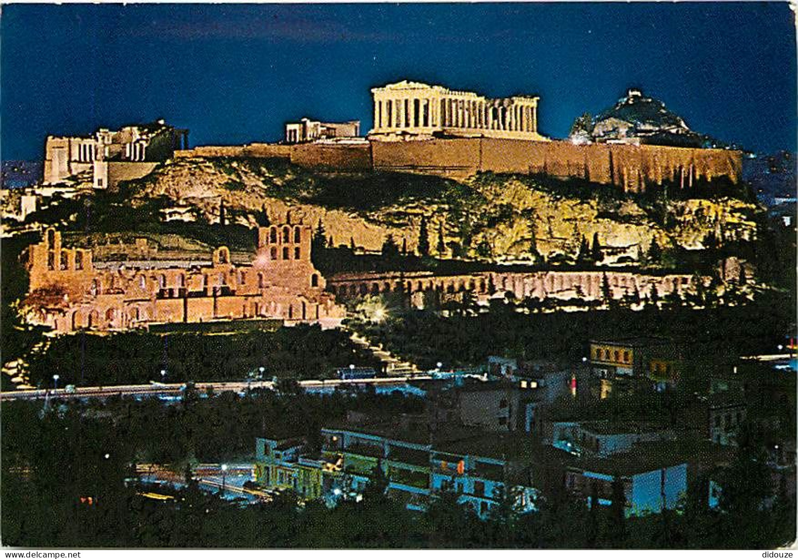 Grèce - Athènes - Athína - L'Acropole Illuminée - Vue De Nuit - Carte Neuve - CPM - Voir Scans Recto-Verso - Grèce