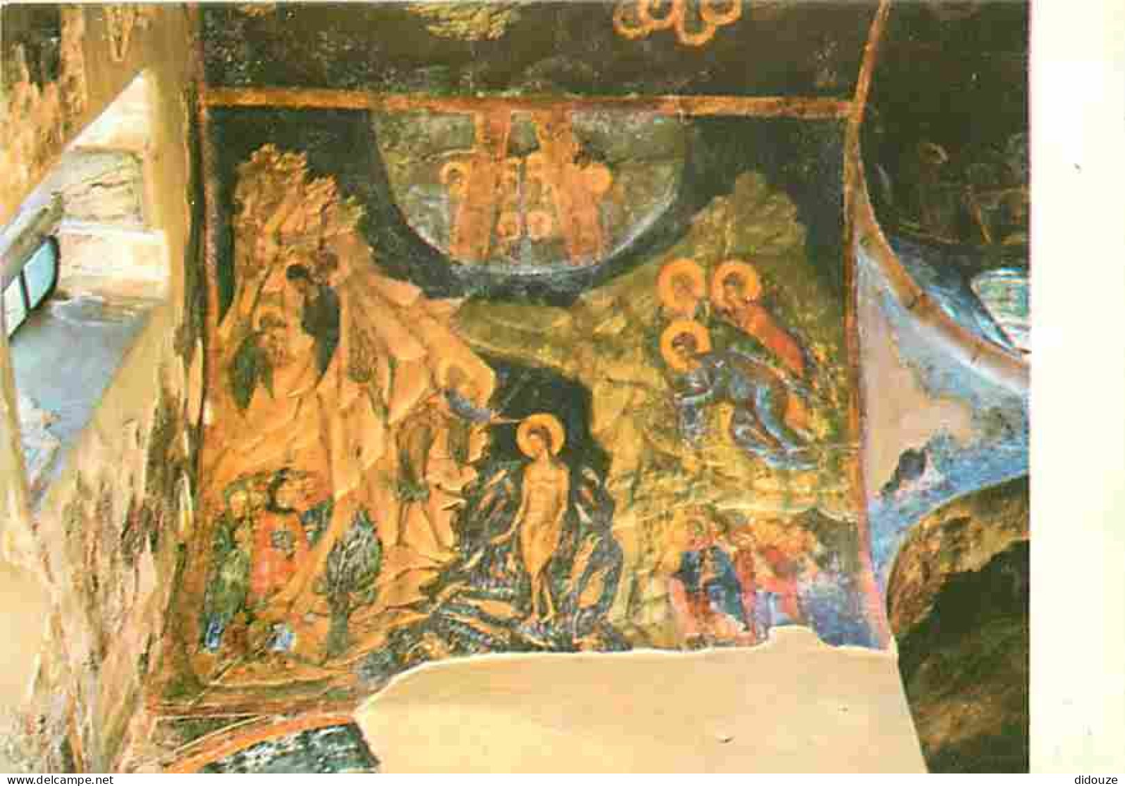 Art - Peinture Religieuse - Mistra - Eglise De Perivleptos - Le Bapteme - CPM - Voir Scans Recto-Verso - Tableaux, Vitraux Et Statues