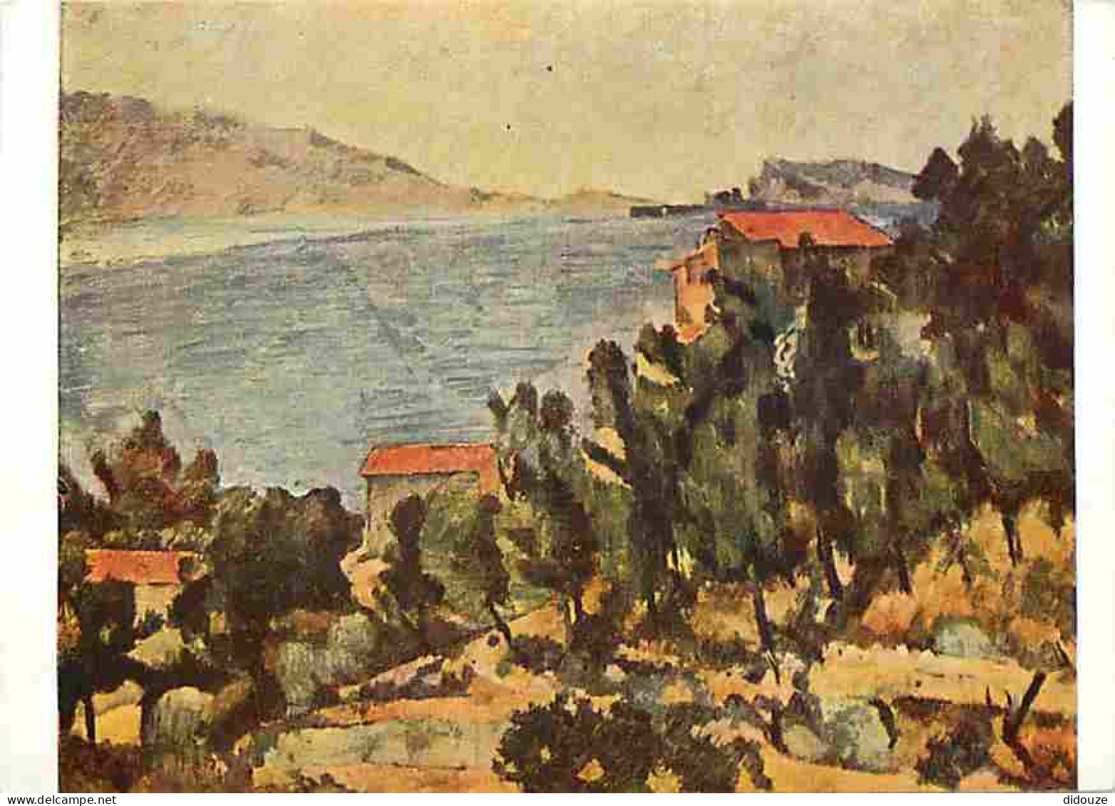 Art - Peinture - Paul Cézanne - La Montagne Marseilleveyre Et L'Ile Maire - CPM - Voir Scans Recto-Verso - Paintings