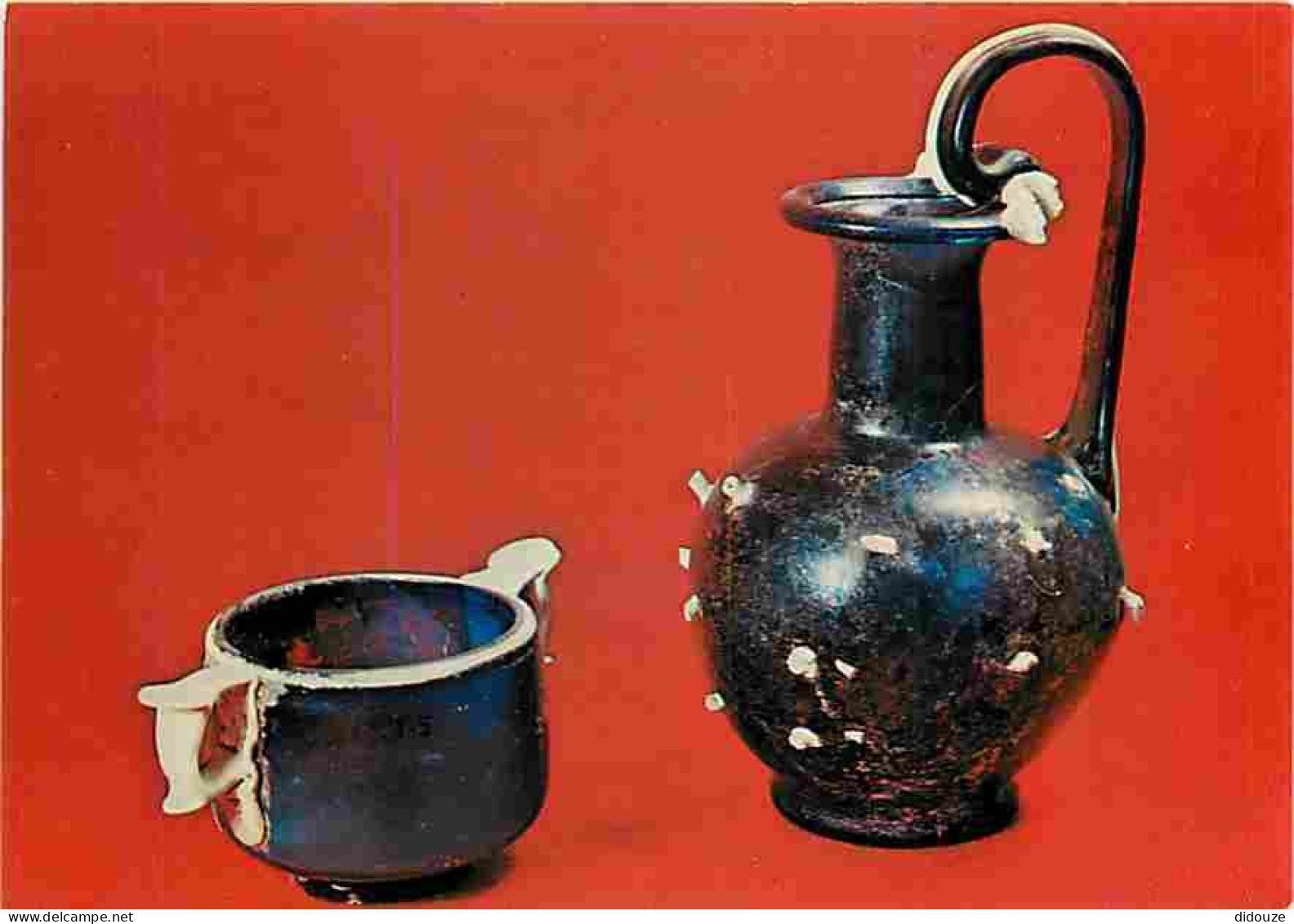 Art - Antiquités - Musée Archéologique De Nimes - Skyphos Et Oenochoe - CPM - Voir Scans Recto-Verso - Antiquité
