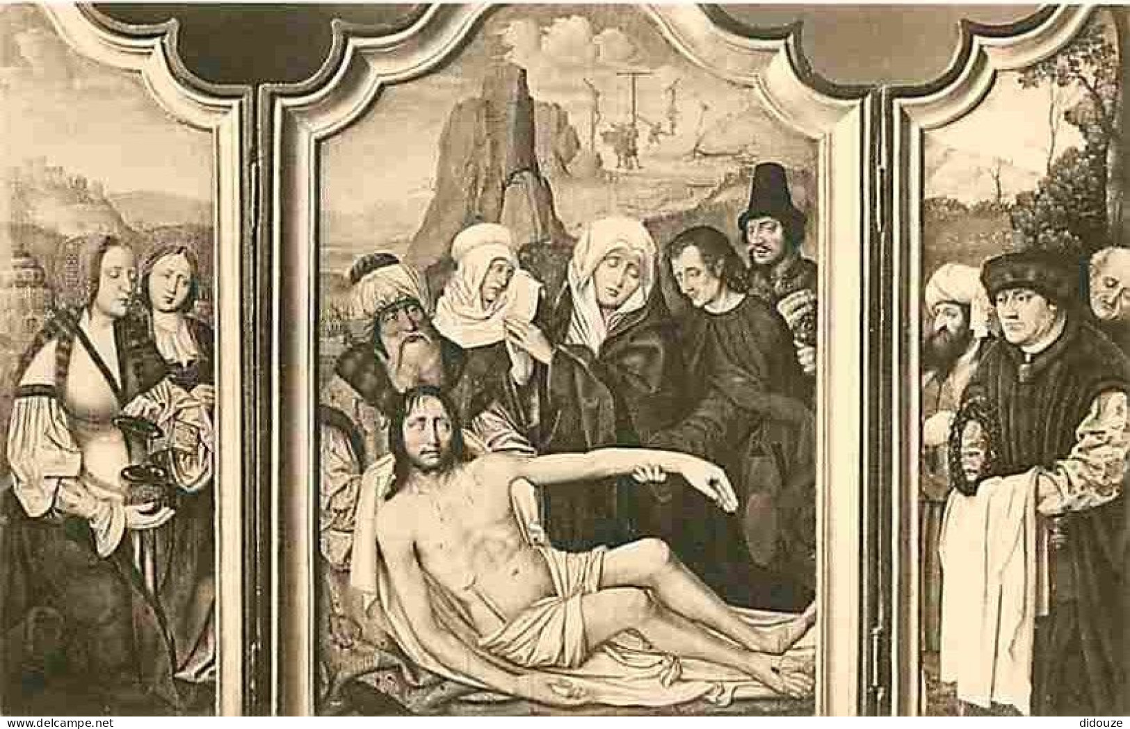 Art - Peinture Religieuse - Gérard David - Descente De Croix - CPM - Voir Scans Recto-Verso - Gemälde, Glasmalereien & Statuen