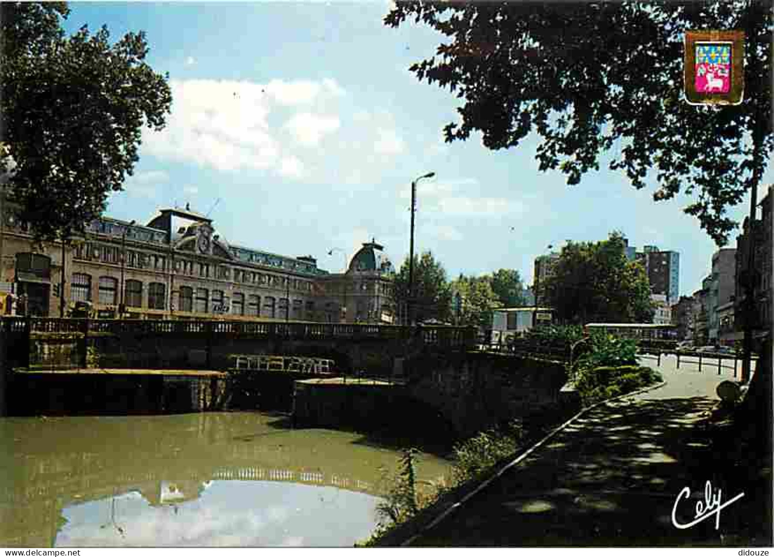 31 - Toulouse - La Gare Matabiau Et Le Canal Du Midi - Blasons - CPM - Voir Scans Recto-Verso - Toulouse