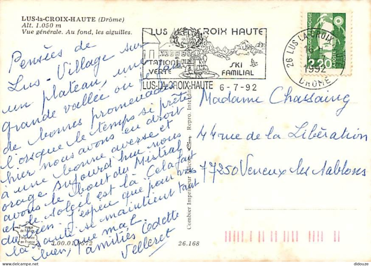 26 - Lus La Croix Haute - Vue Générale - Au Fond, Les Aiguilles - CPM - Voir Scans Recto-Verso - Andere & Zonder Classificatie