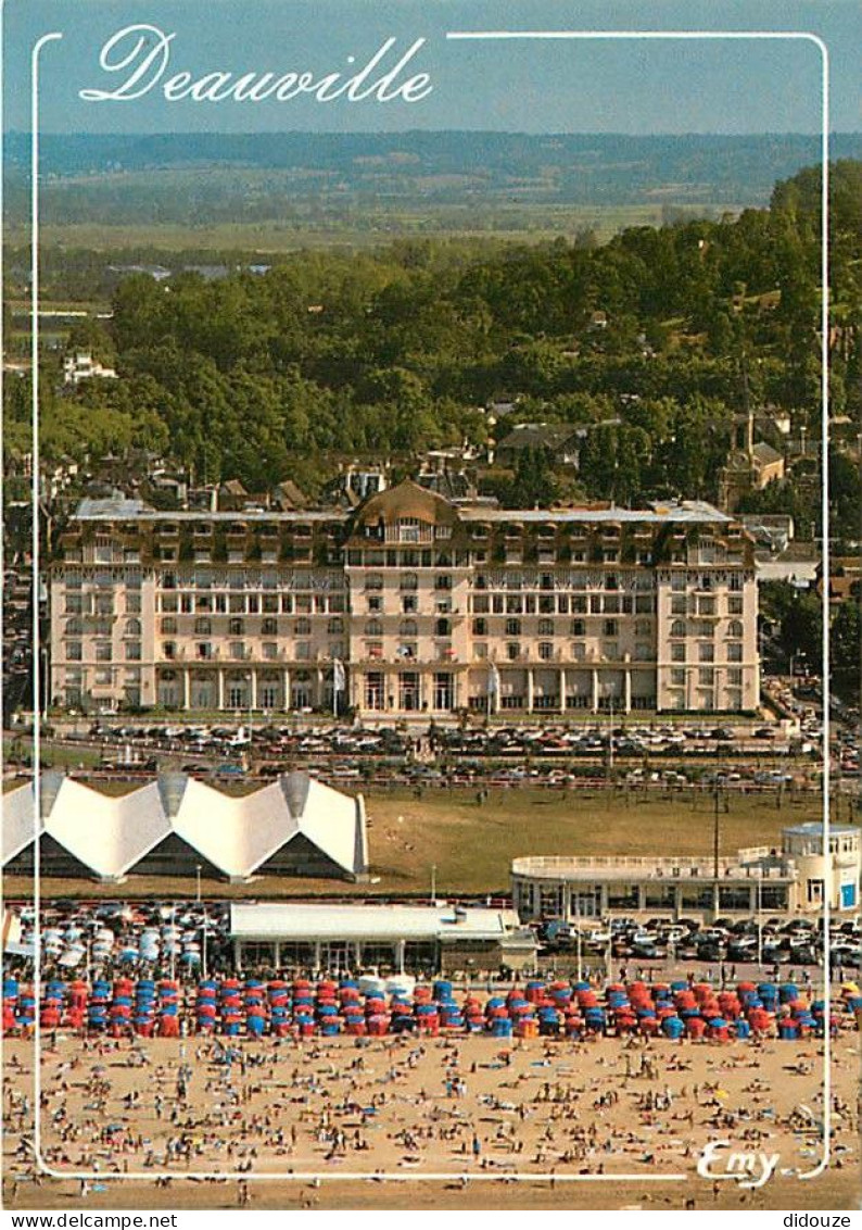 14 - Deauville - Vue Aérienne De La Plage Et De L'hôtel Royal - Carte Neuve - CPM - Voir Scans Recto-Verso - Deauville