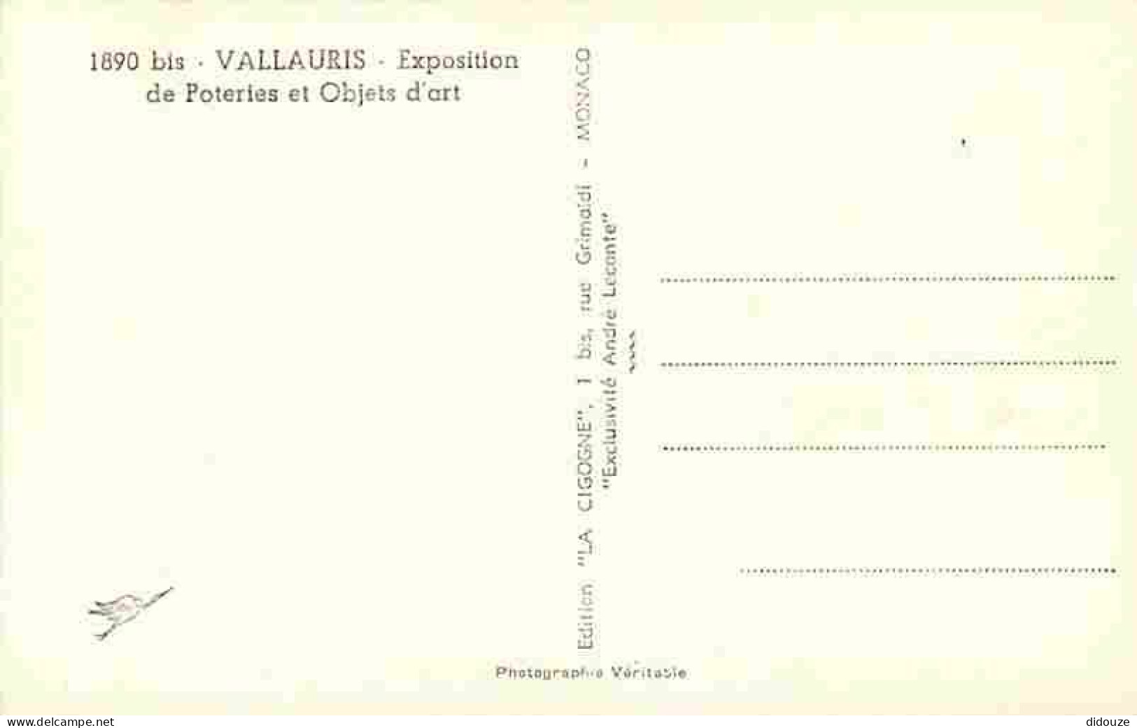 06 - Vallauris - Exposition De Poteries Et Objets D'art - CPM - Voir Scans Recto-Verso - Vallauris