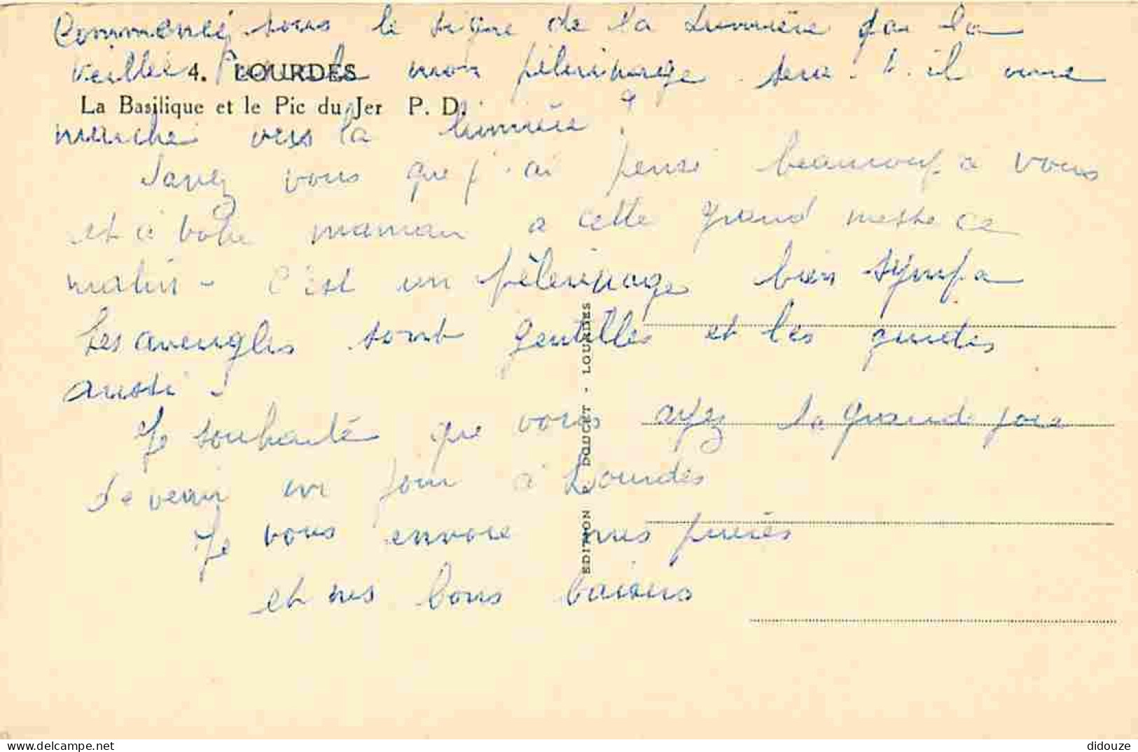 65 - Lourdes - Ville Connue Pour Son Pèlerinage Chrétien - CPA - Voir Scans Recto-Verso - Lourdes