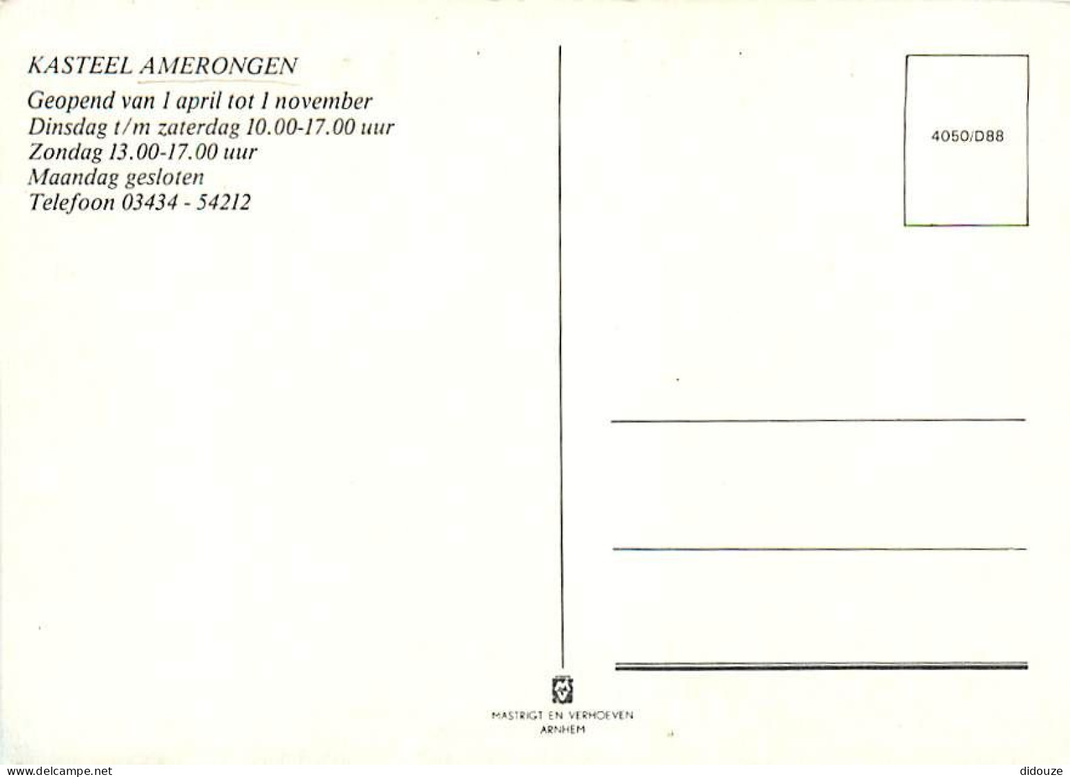 Pays-Bas - Nederland - Amerongen - Kasteel - Château - Multivues - CPM - Voir Scans Recto-Verso - Amerongen