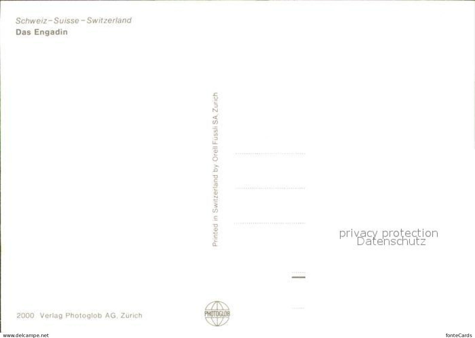 11866706 Engadin GR Panoramakaarte Mit Seen   - Sonstige & Ohne Zuordnung