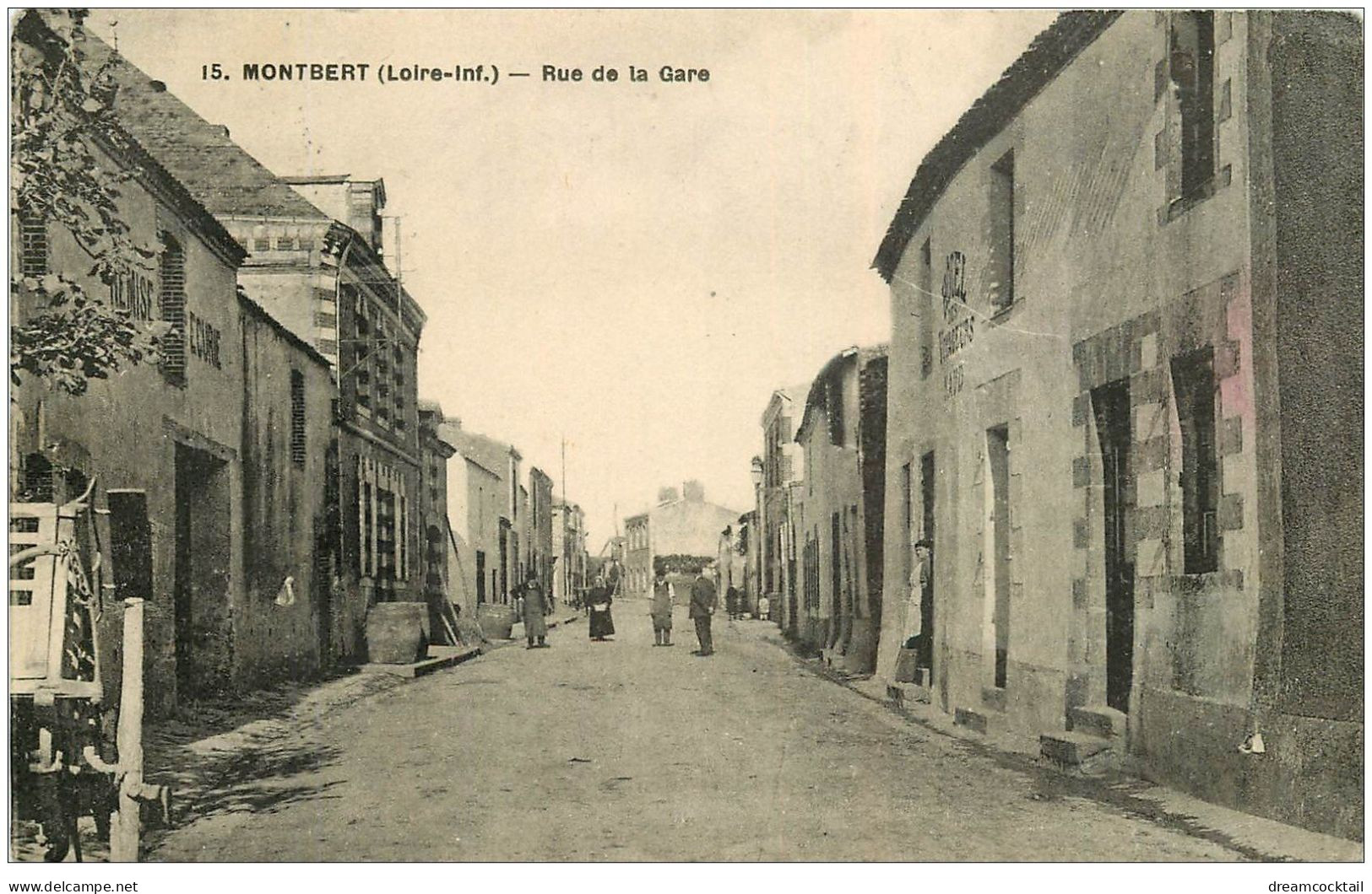 44 MONTBERT. Rue De La Gare 1945 - Altri & Non Classificati