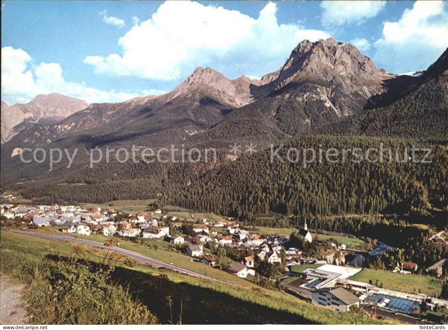 11865827 Scuol Tarasp Vulpera Mit Sportanlage Tru Piz Ajuz Und Lischana Scuol - Andere & Zonder Classificatie