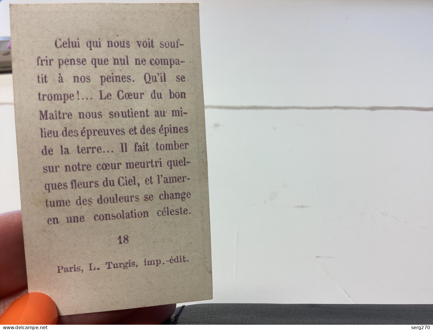 Image Pieuse Religieuse 1900 Petite Image Couleur Le Cœur De Jésus - Andachtsbilder