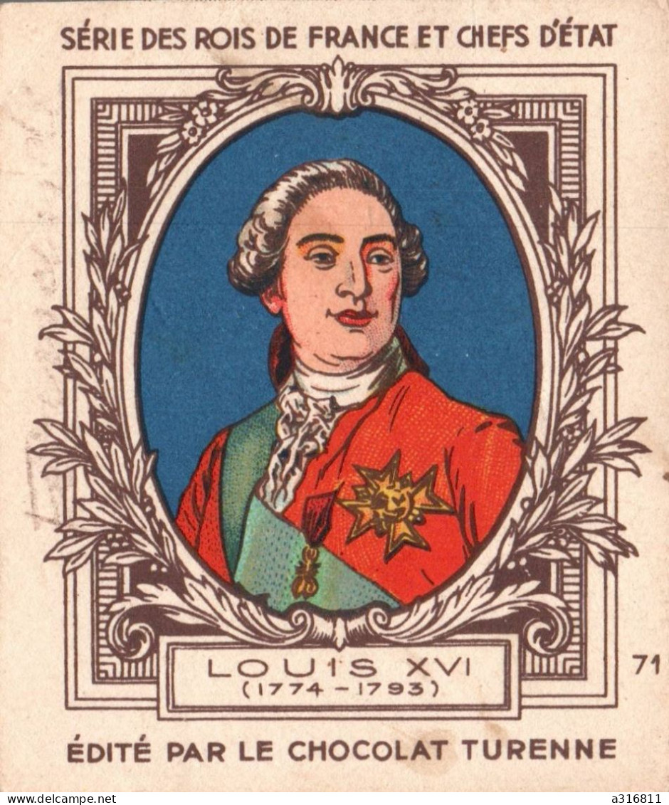 Chocolat Turenne  Louis XVI - Andere & Zonder Classificatie