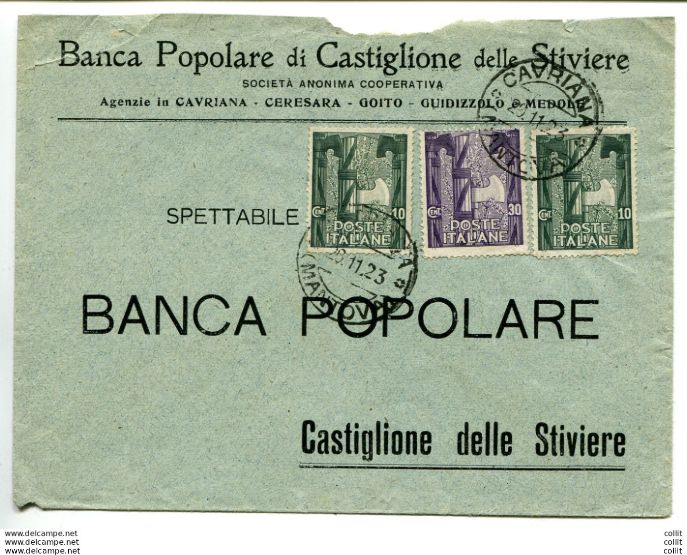 Marcia Su Roma Cent. 10 Due Esemplari Su Busta - Storia Postale