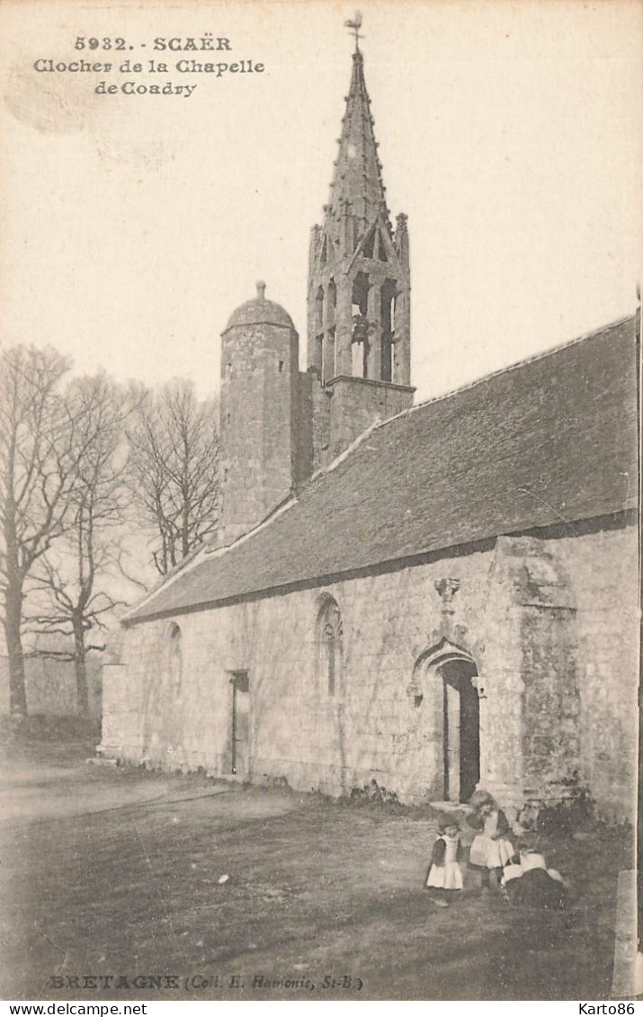 Scaër * Le Clocher De La Chapelle De Coadry - Autres & Non Classés