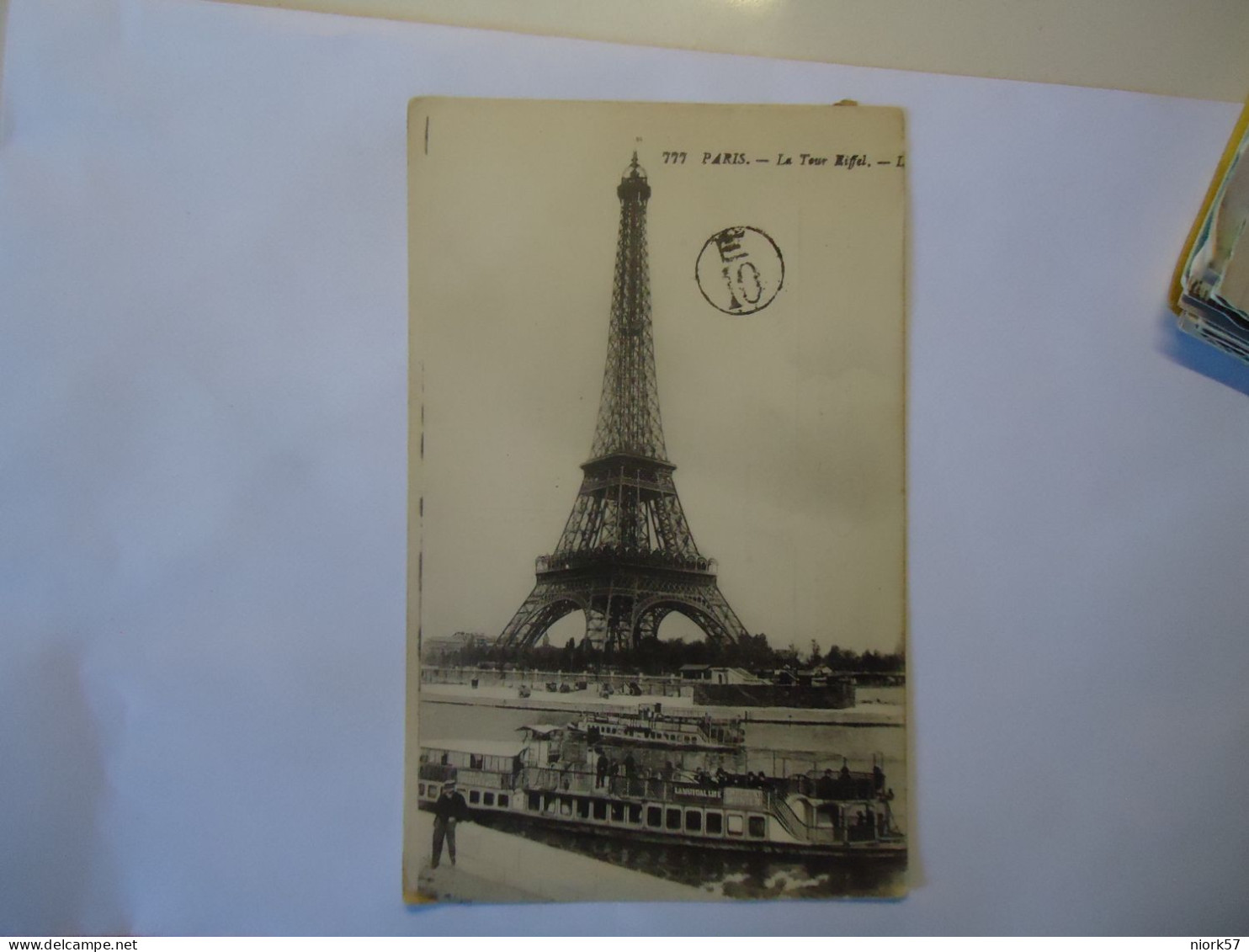 FRANCE   POSTCARDS PARIS   EIFFEL  1919 - Sonstige & Ohne Zuordnung