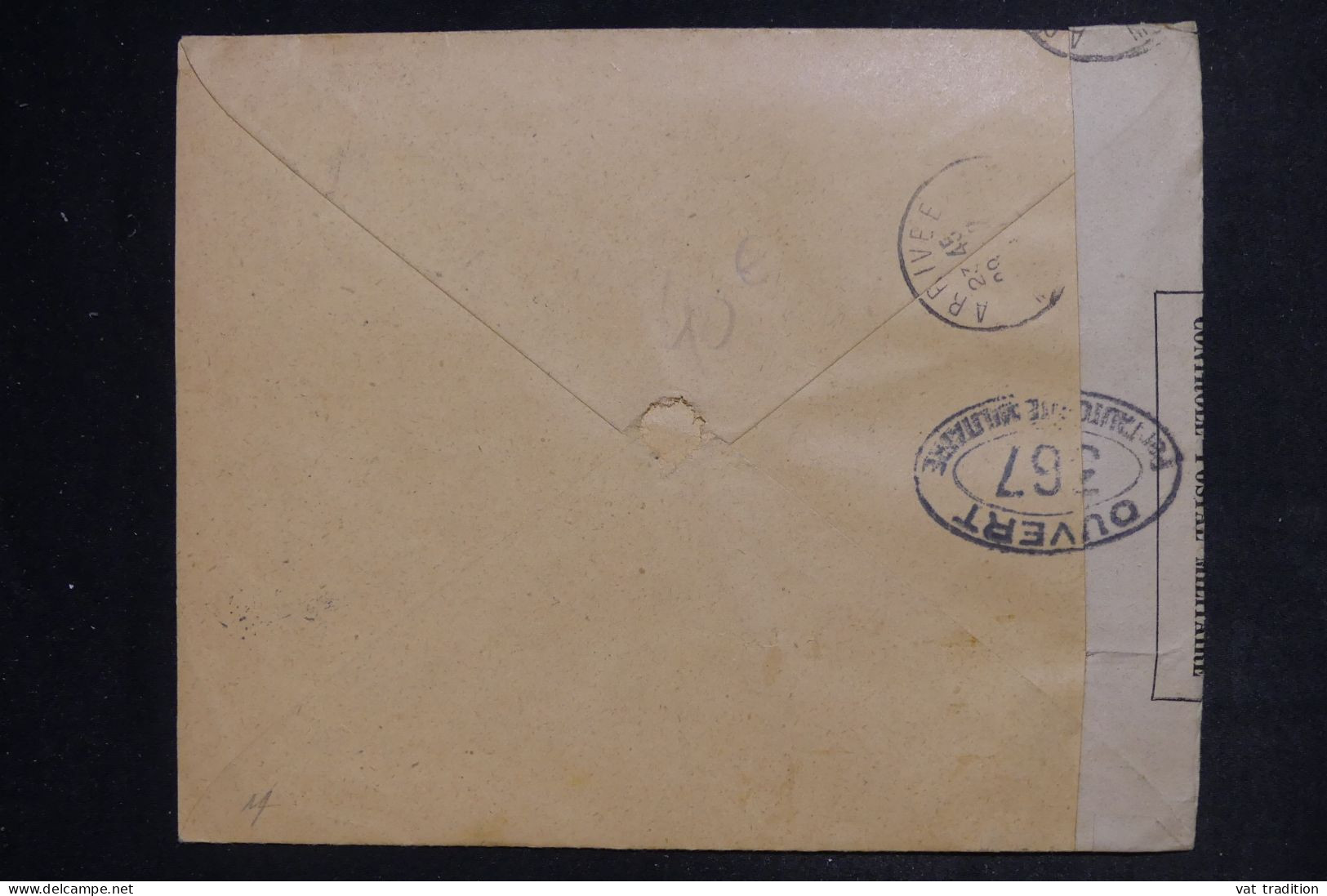 MAROC - Enveloppe En Recommandé De Tanger Pour Marseille En 1917 Avec Contrôle Postal - L 152474 - Lettres & Documents