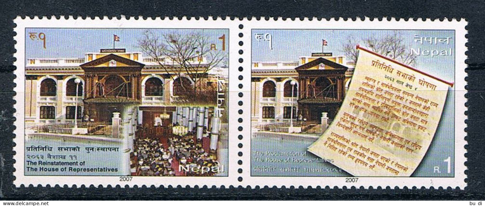 Nepal - 929 930 - Parlament, Gebäude, Verfassung, Demokratie - Népal