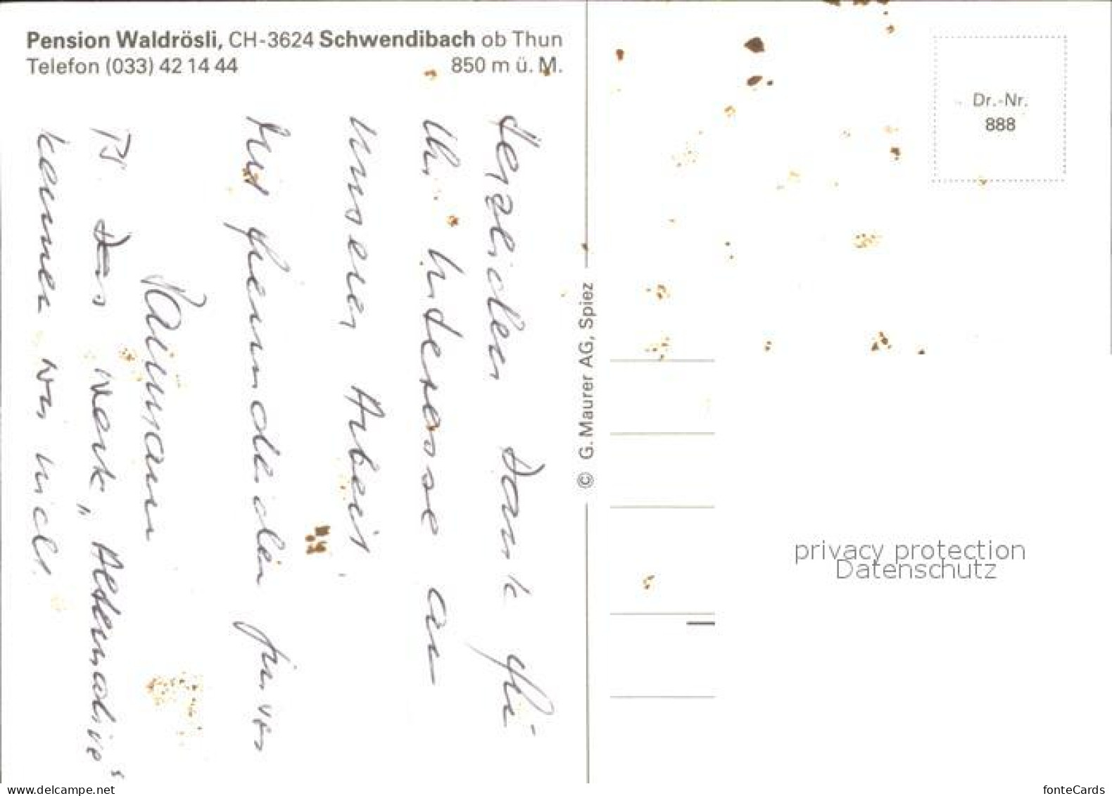 11865406 Schwendibach Pension Waldroesli Fliegeraufnahme Schwendibach - Other & Unclassified