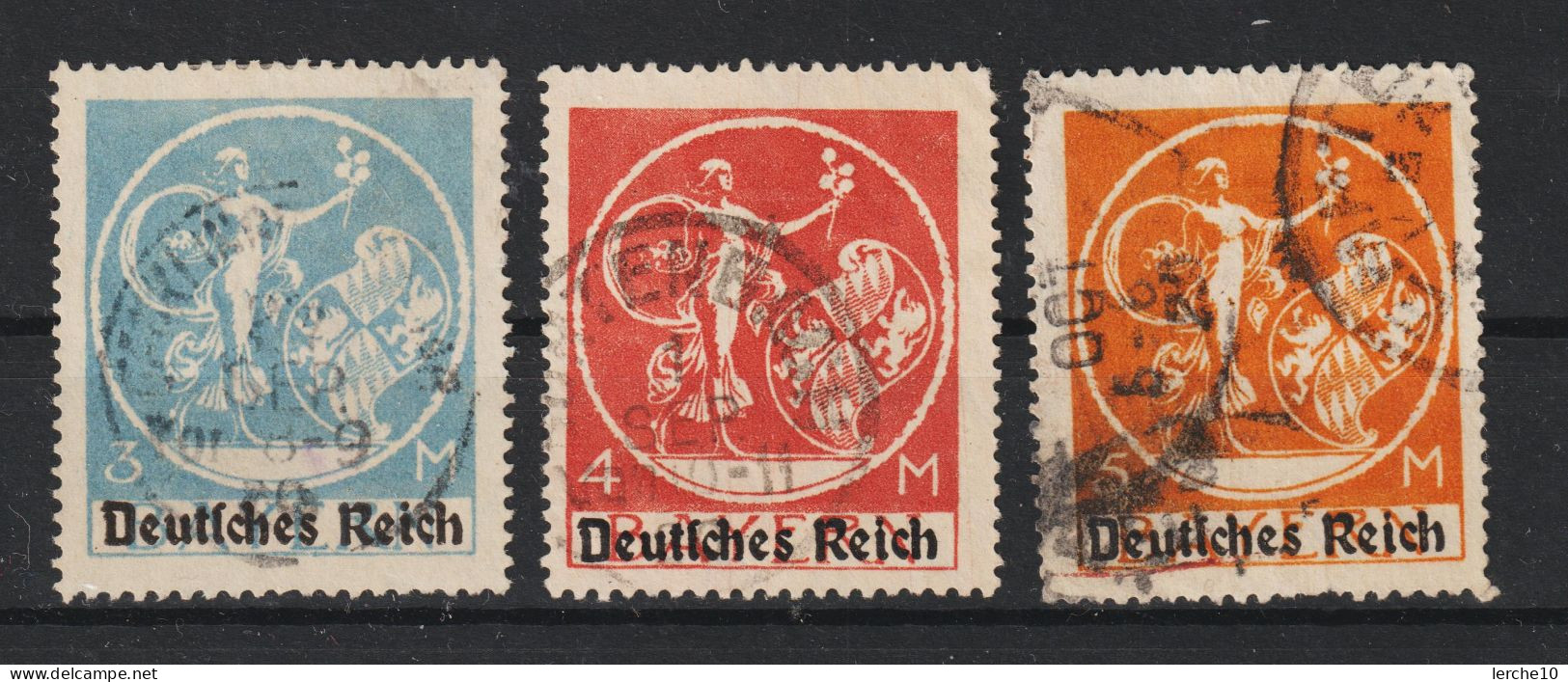 MiNr. 134, 135, 136  Gestempelt  (0721) - Usati