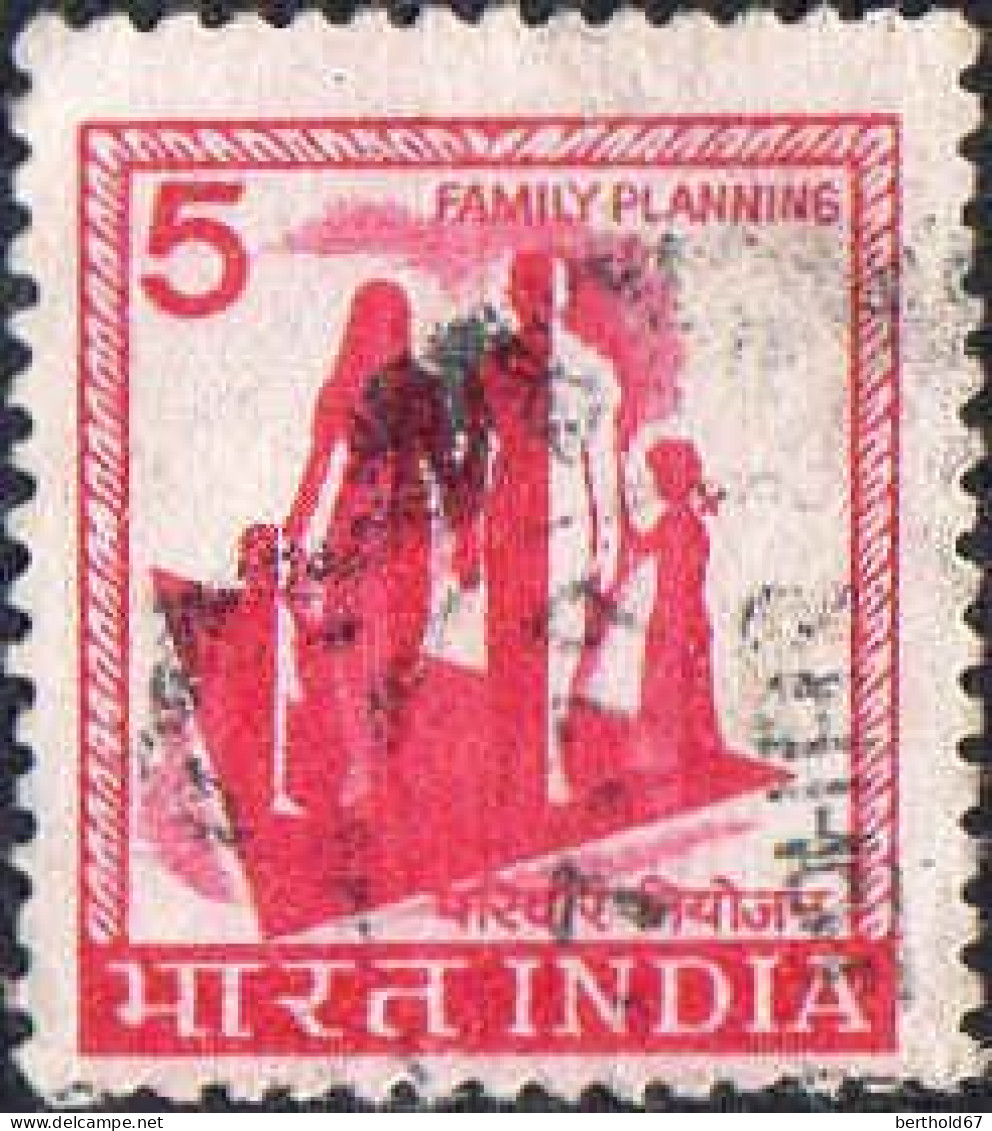 Inde Poste Obl Yv: 582A Mi:716Y Family Planning (cachet Rond) - Used Stamps
