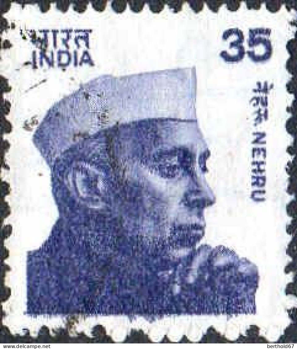 Inde Poste Obl Yv: 625/626 Nehru & Mahatma Gandhi (cachet Rond) - Usati