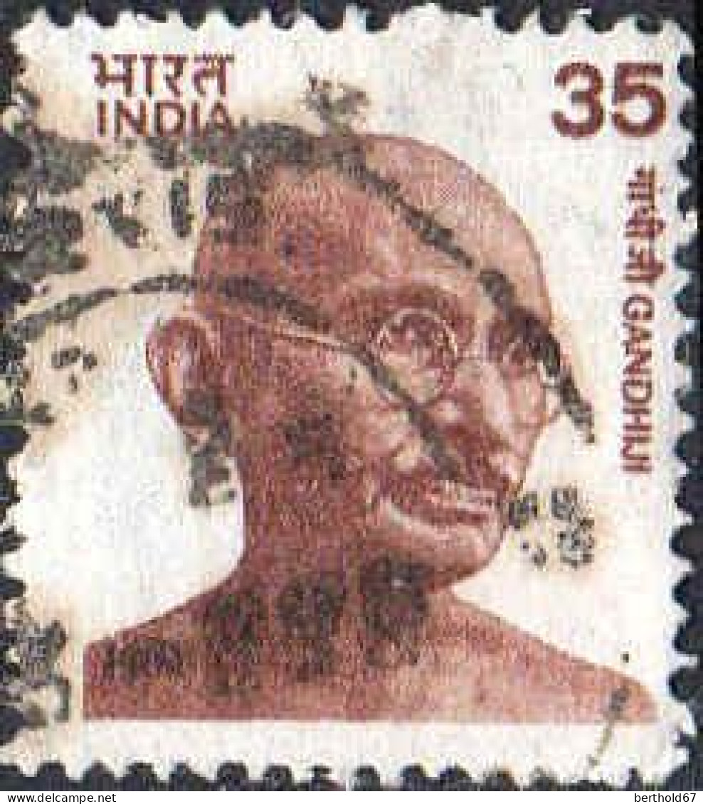 Inde Poste Obl Yv: 625/626 Nehru & Mahatma Gandhi (cachet Rond) - Usati