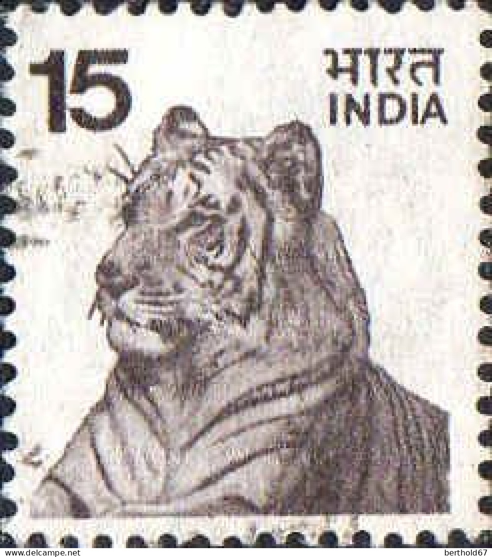 Inde Poste Obl Yv: 444 Mi:635 Tigre (cachet Rond) - Oblitérés