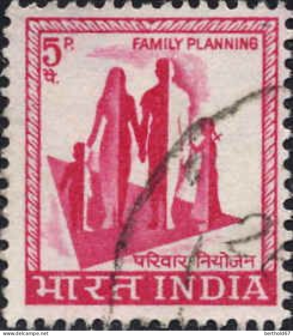Inde Poste Obl Yv: 224 Mi:435X Family Planning (Beau Cachet Rond) - Used Stamps