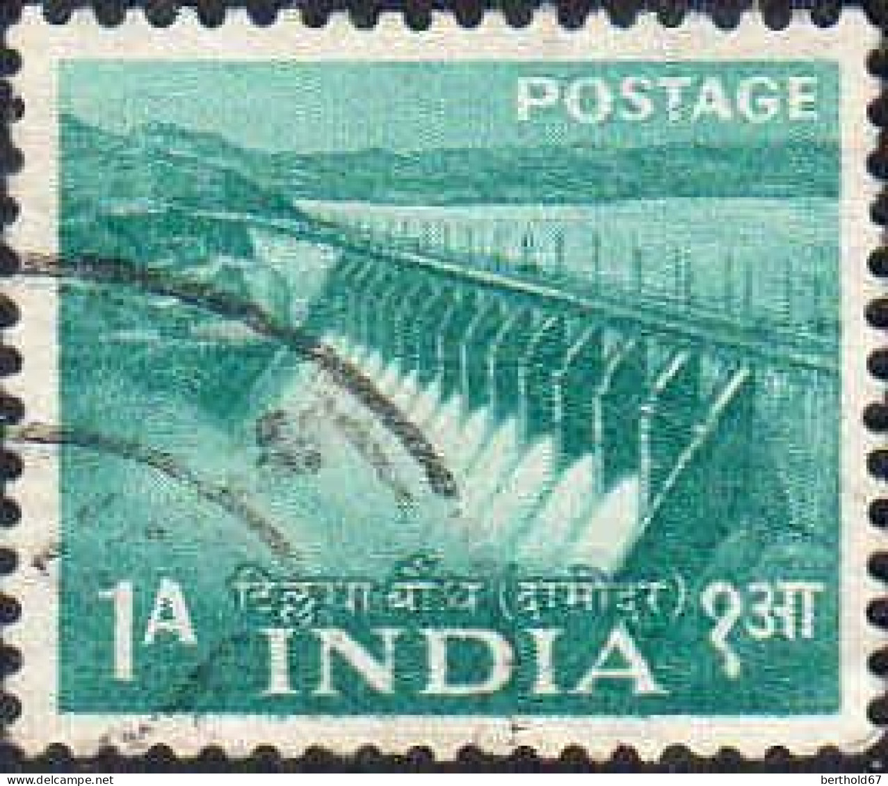 Inde Poste Obl Yv:  57 Mi:241 Barrage Hydroelectrique (Beau Cachet Rond) - Gebraucht