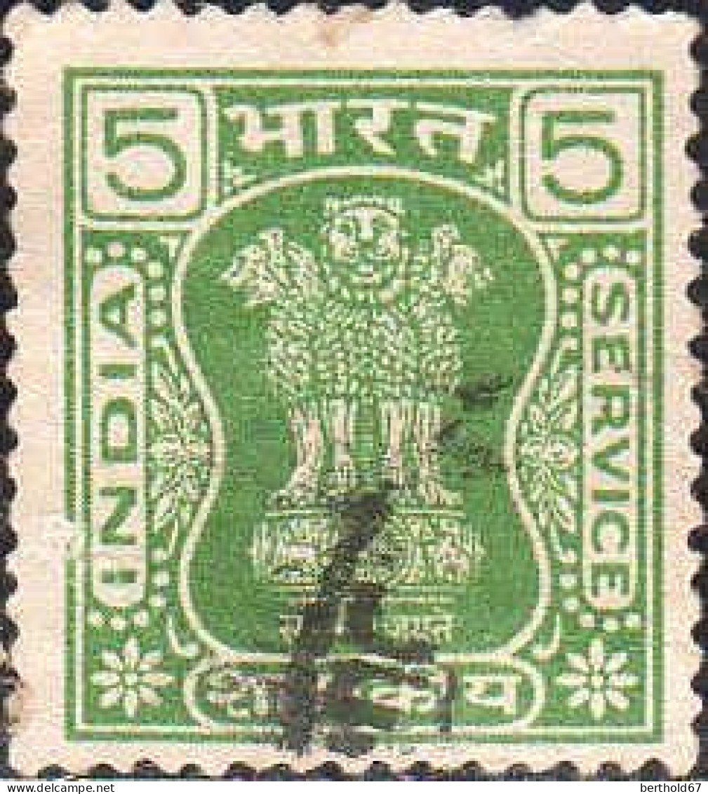 Inde Service Obl Yv: 54/67 Colonne D'Asoka (cachet Rond) - Timbres De Service