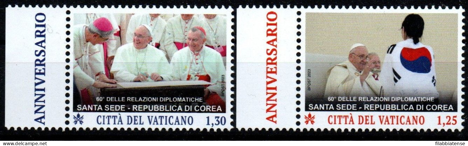 2023 - Vaticano - Relazioni Diplomatiche Con La Corea Sud  +++++++++ - Nuovi
