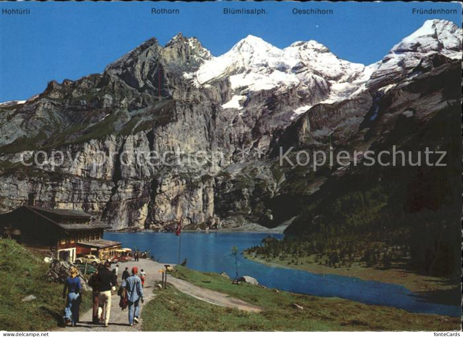 11865316 Kandersteg BE Berghotel Oeschinensee Mit Rothorn Bluemlisalp Oeschihorn - Sonstige & Ohne Zuordnung