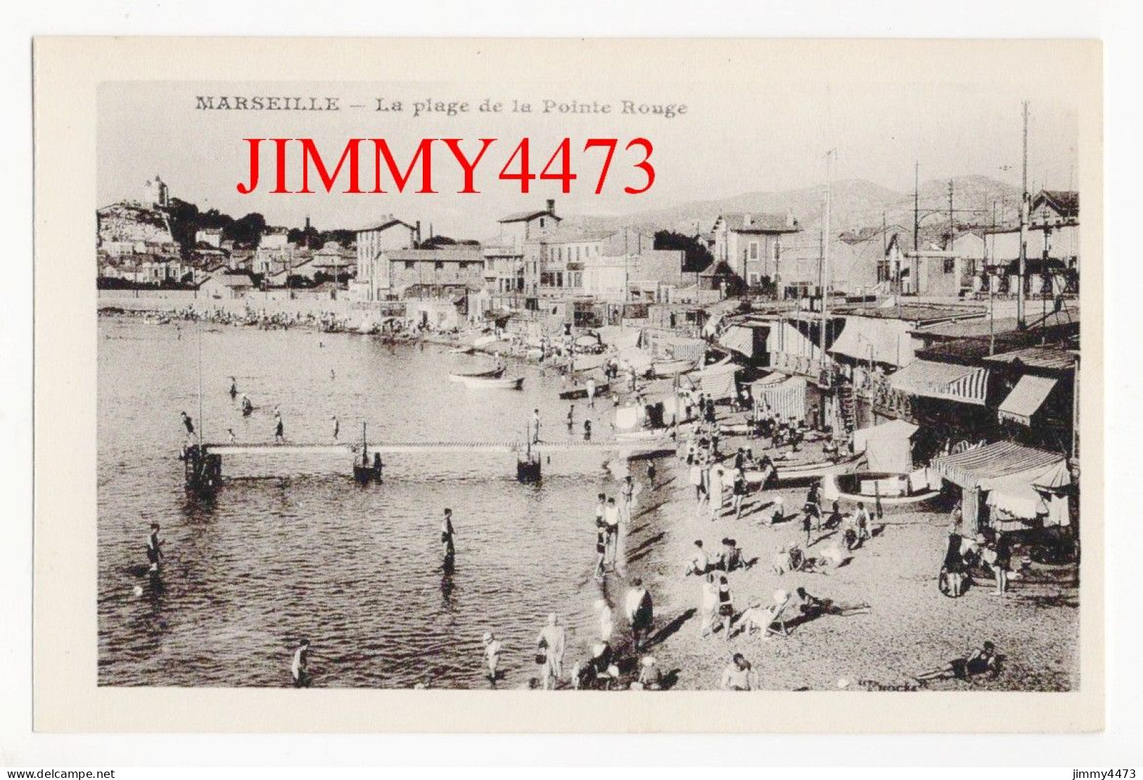 CPA - MARSEILLE - La Plage De La Pointe Rouge ( Plage Bien Animée ) - Endoume, Roucas, Corniche, Plages